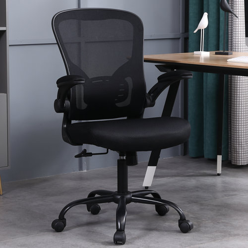 Inbox Zero Ergonomic Home Office Mesh Task Chair Desk Chair With Flipup Armrest & Reviews Wayfair